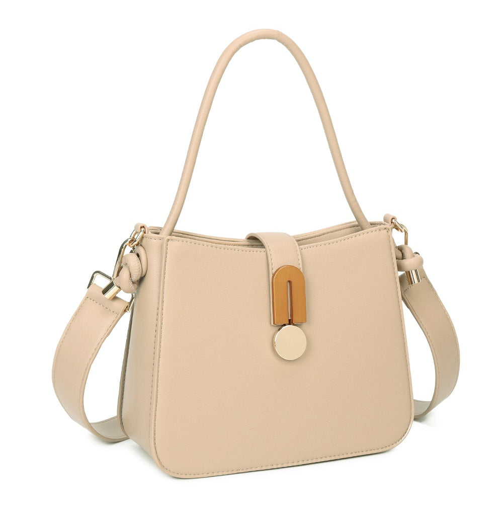 Thurman Triple Compartments PU Leather Shoulder Crossbody Bag