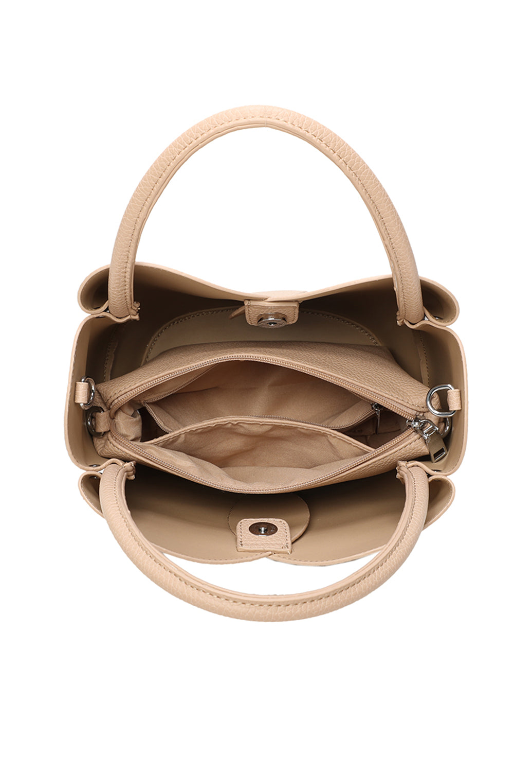 The Petal 2in1 PU Leather Shoulder Hand Bag With an Extra Crossbody Bag - RY241051