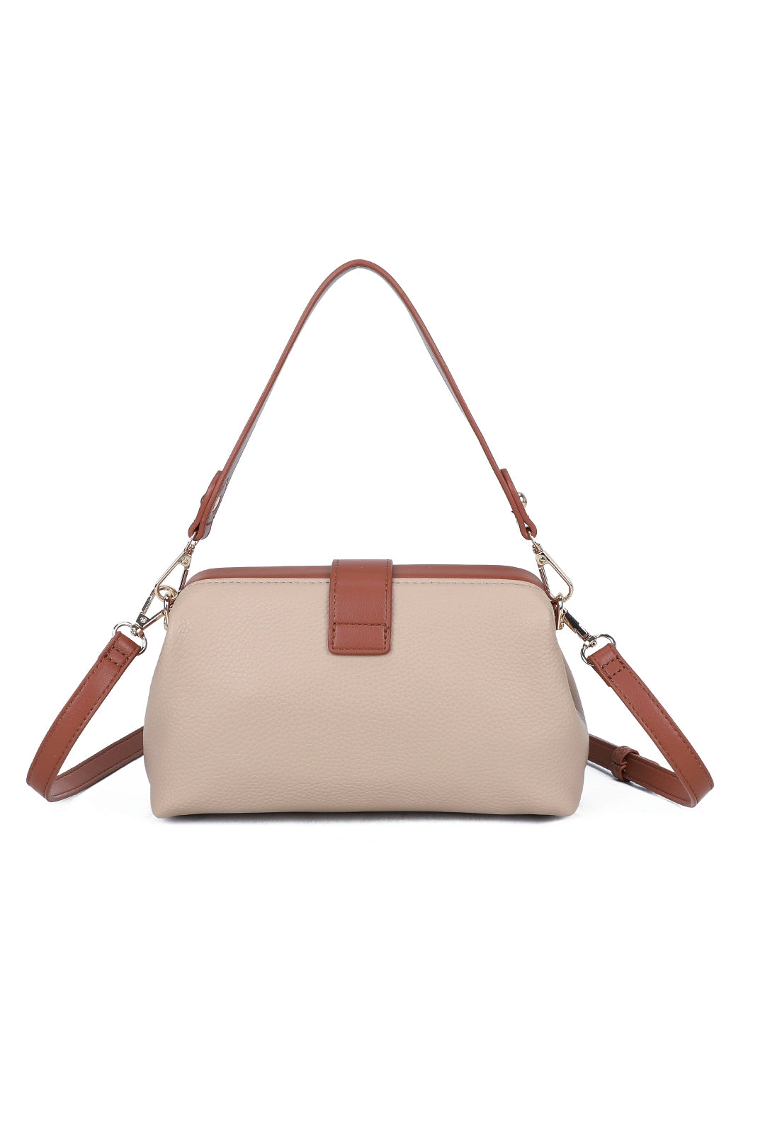 Elira PU Leather Top Handle Crossbody Vanity Hobo Bag - RJ221033