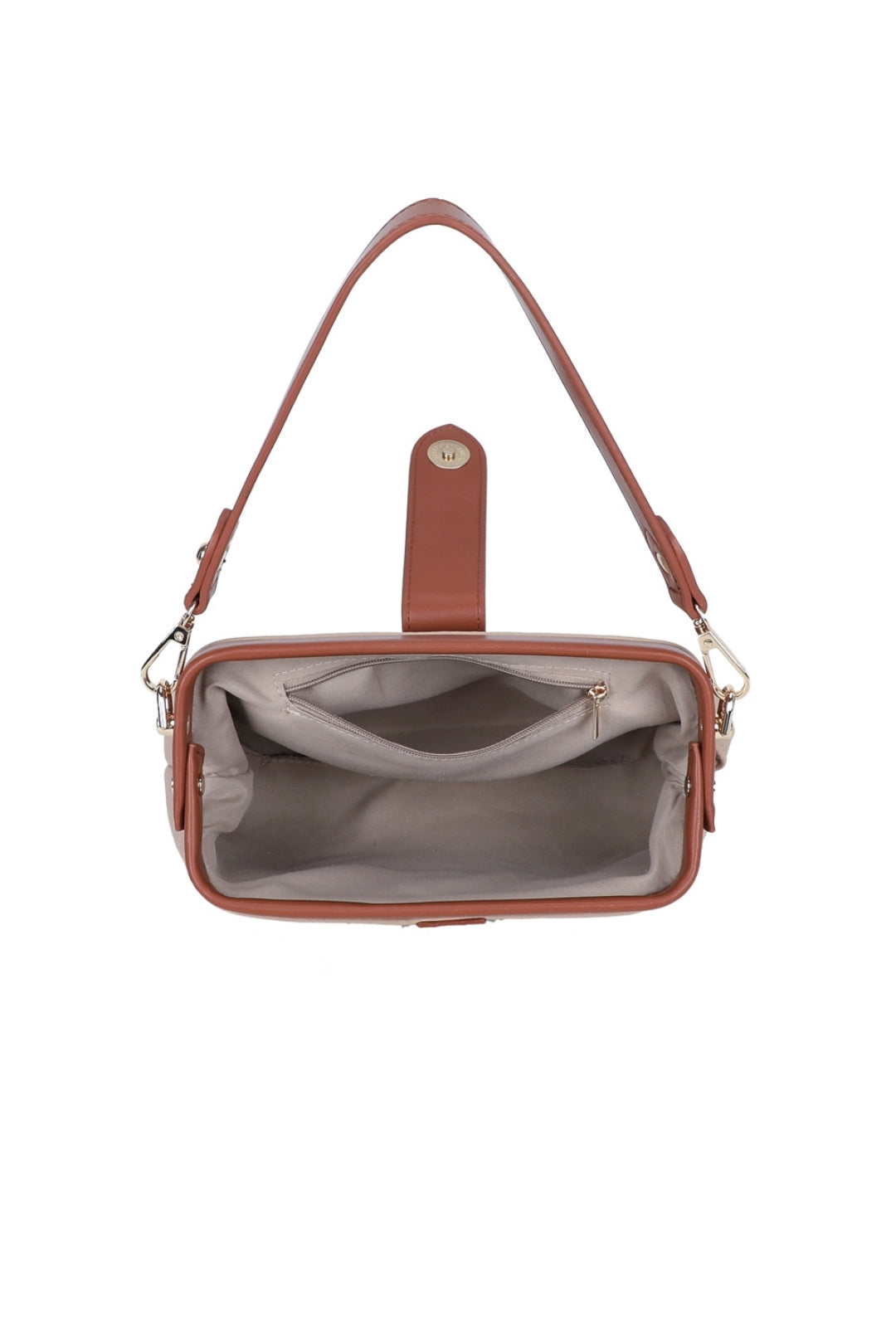 Elira PU Leather Top Handle Crossbody Vanity Hobo Bag - RJ221033