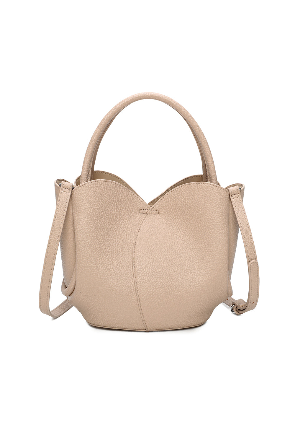 The Petal 2in1 PU Leather Shoulder Hand Bag With an Extra Crossbody Bag - RY241051