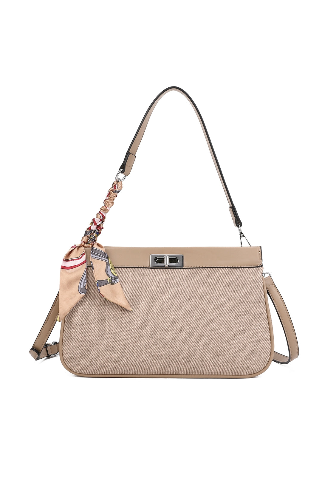 Caspian Dual Compartment Shoulder Bag With A Lock - RB250952