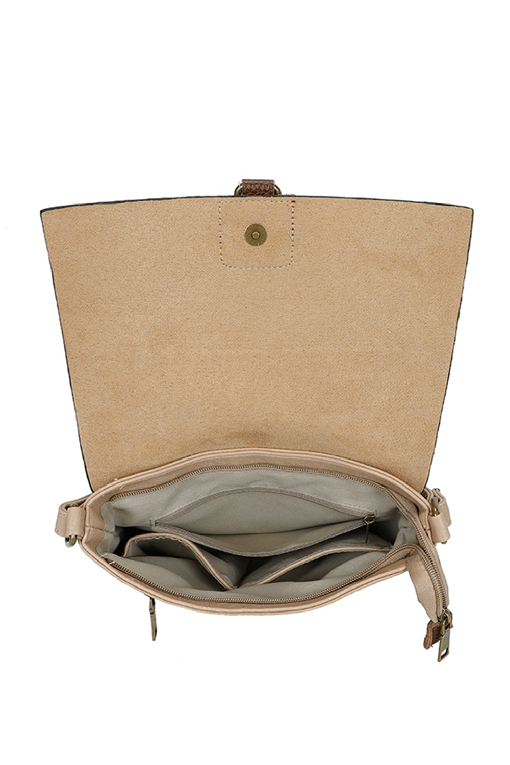 The Maven Crossbody Shoulder Bag With Real Leather Magnet Fastening - RB241022