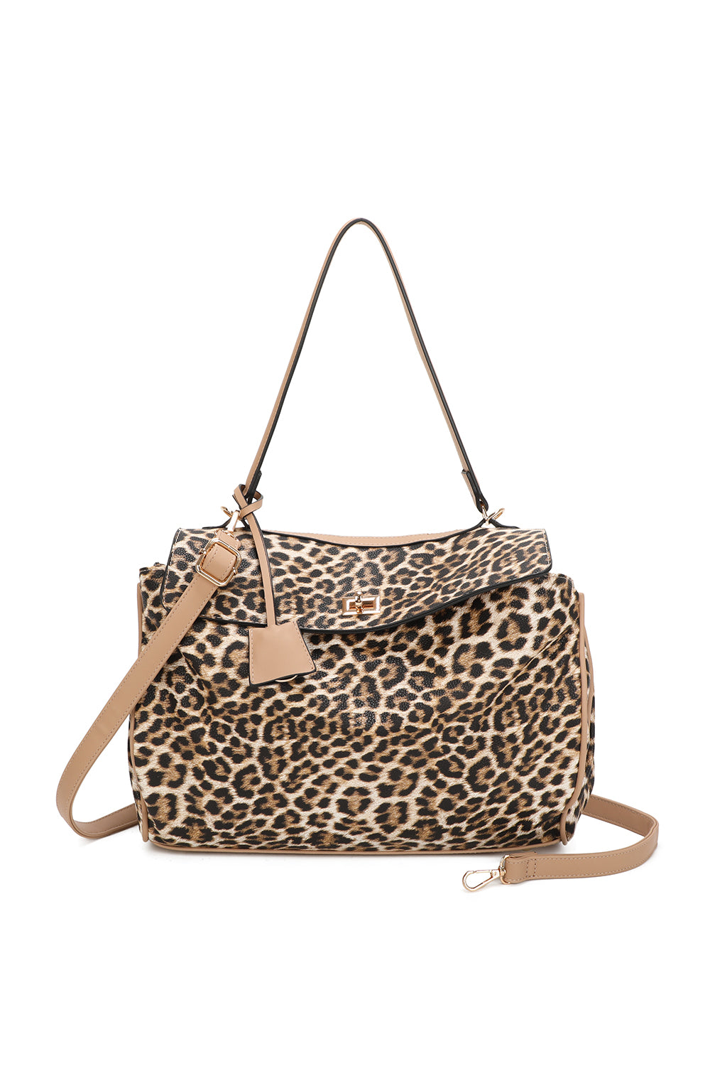 Marbella Leopard Print Shoulder Bag With Extra Removable Strap - RB250466
