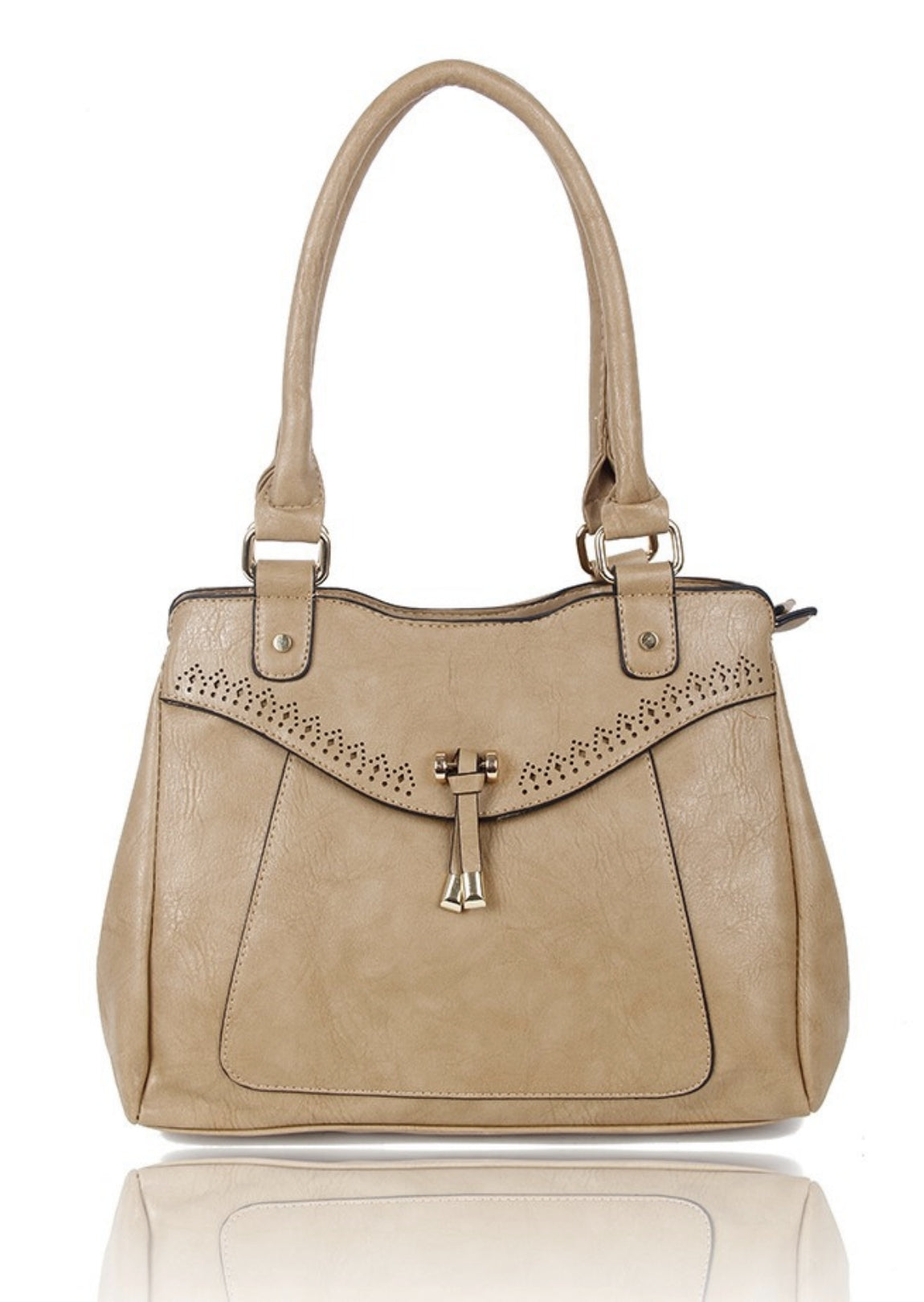 Ophira PU Leather Dual Compartment Shoulder Hobo Bag - RS14129