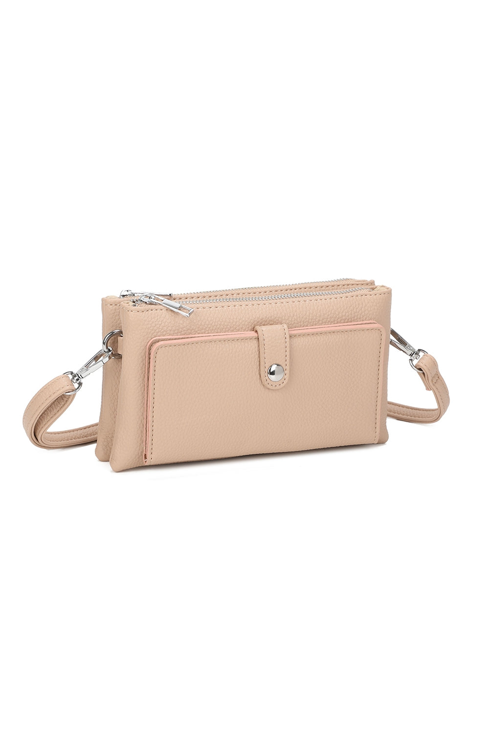 Evia PU Leather Double Compartment Crossbody Wallet Bag - RM250501