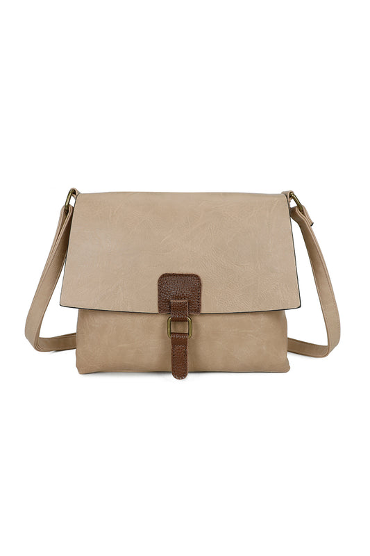 The Maven Crossbody Shoulder Bag With Real Leather Magnet Fastening - RB241022