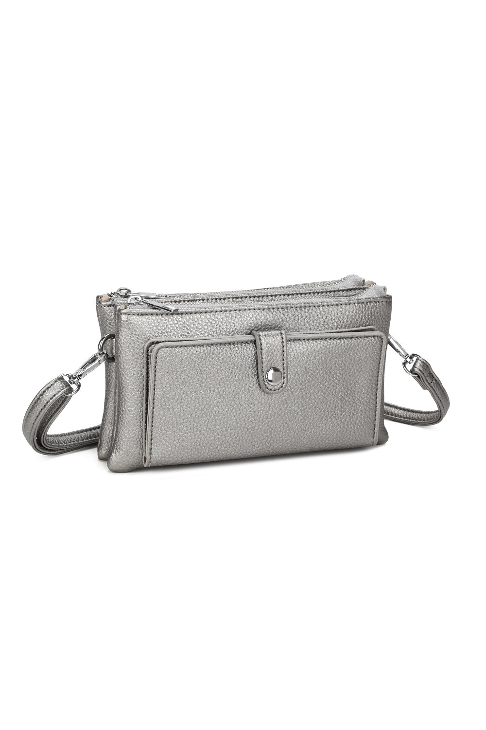 Evia PU Leather Double Compartment Crossbody Wallet Bag - RM250501
