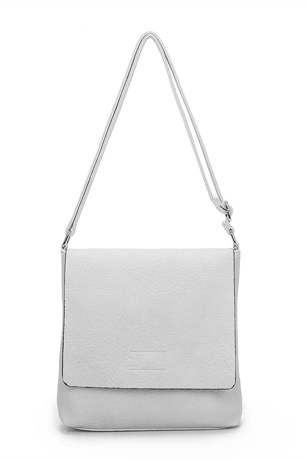 Blanchett Minimalist Flap PU Leather Shoulder Bag