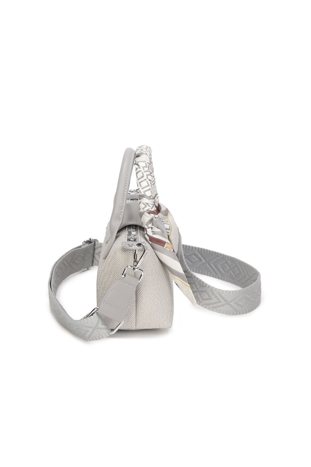 Aurette Mini Shoulder Scarf Wrapped Top Handle Bag - RY250966