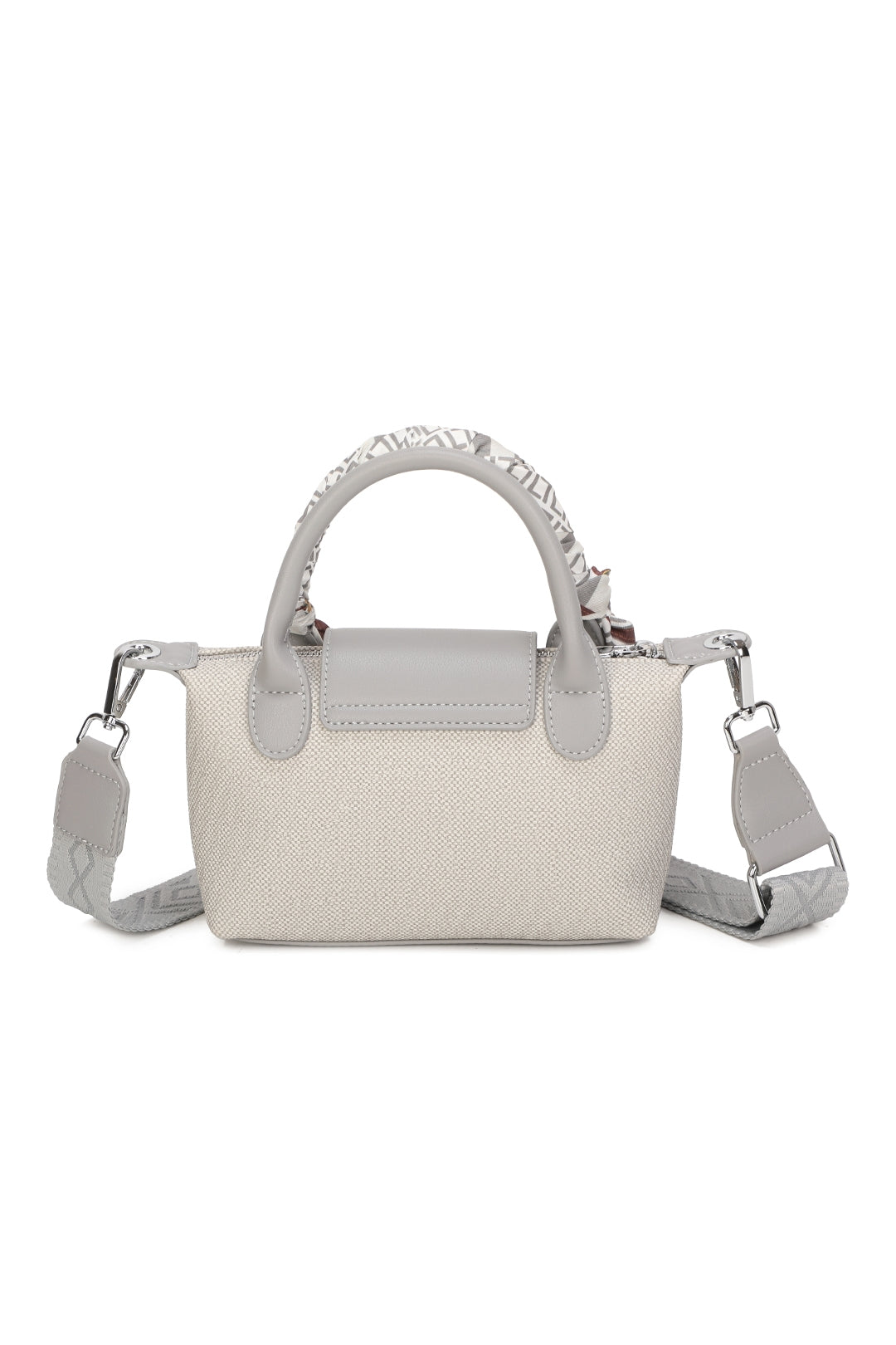Aurette Mini Shoulder Scarf Wrapped Top Handle Bag - RY250966