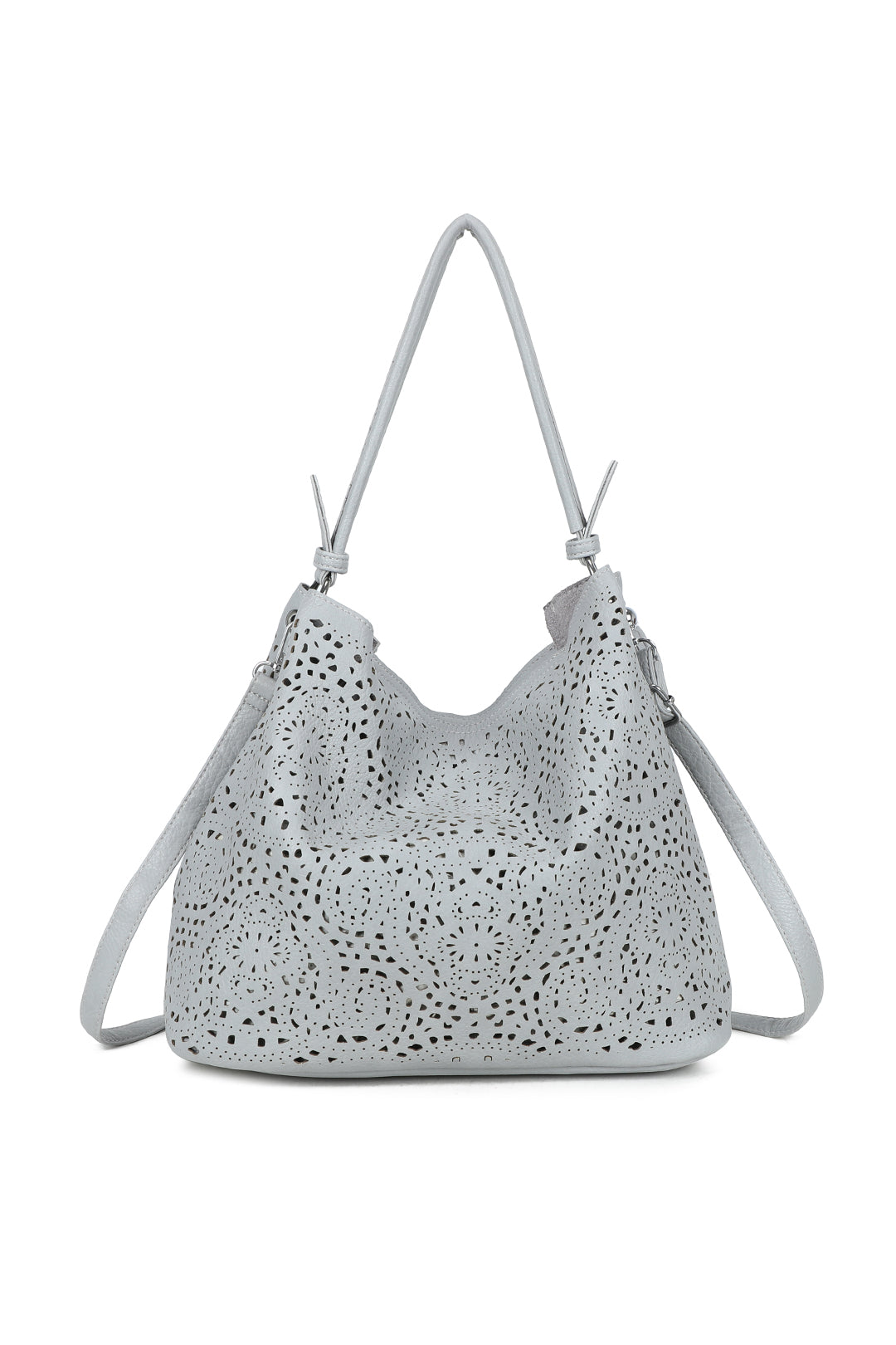 Wren 2in1 Laser Hollowing PU Leather Tassel Hobo Shoulder Bag - RW250903