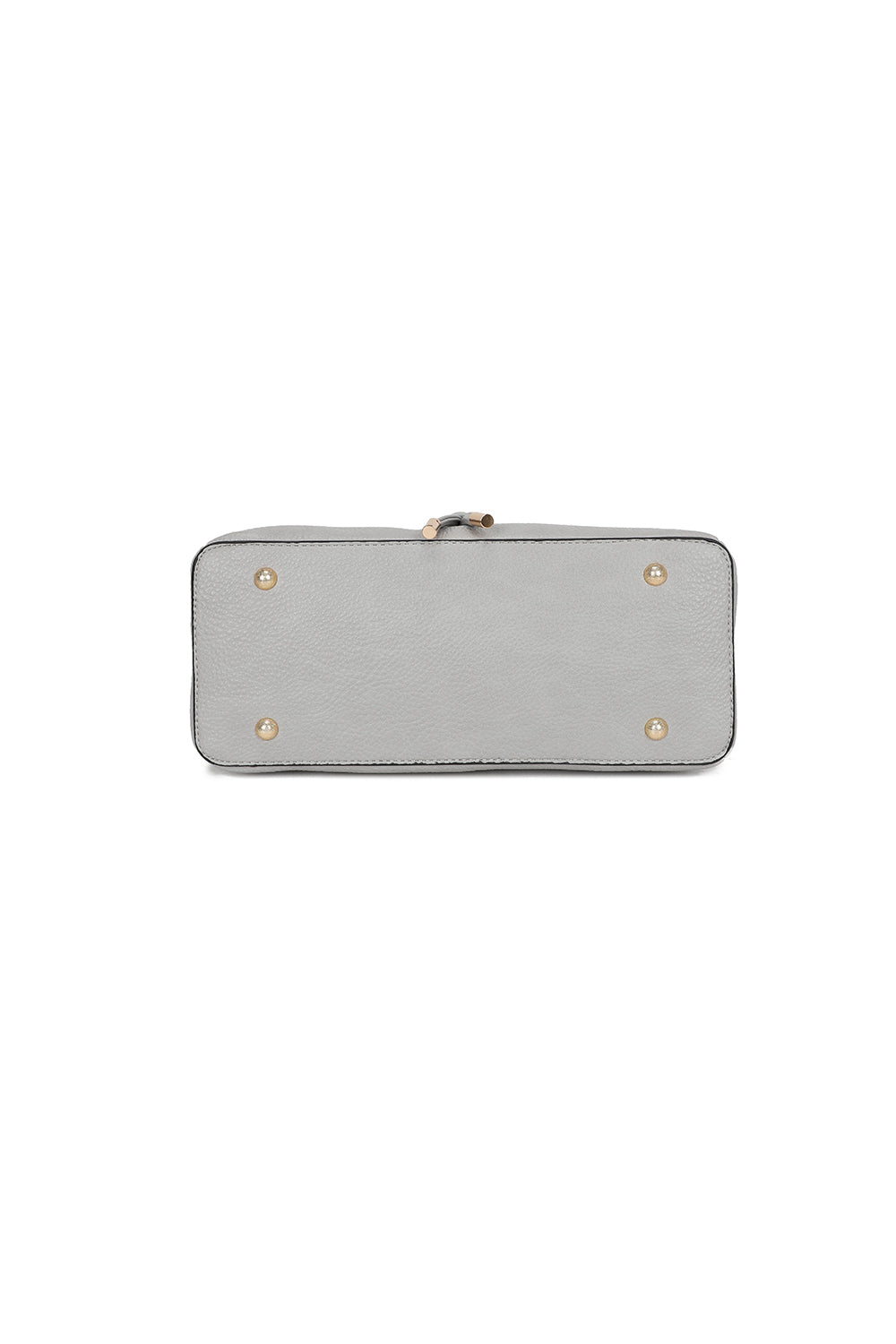 BellaElan PU Leather Triple Compartment Handbag with a metal D-ring Ornament and an Extra Long Strap - RJ241072