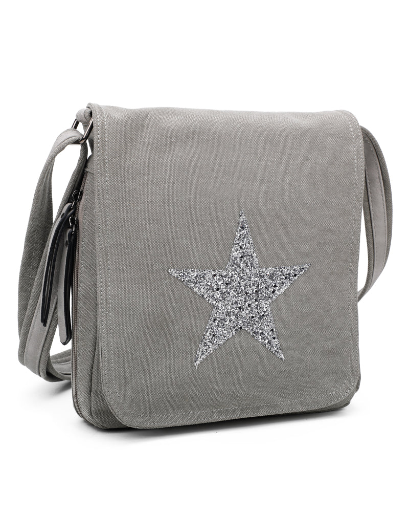 Star Flap Medium Size Crossbody Messenger Bag