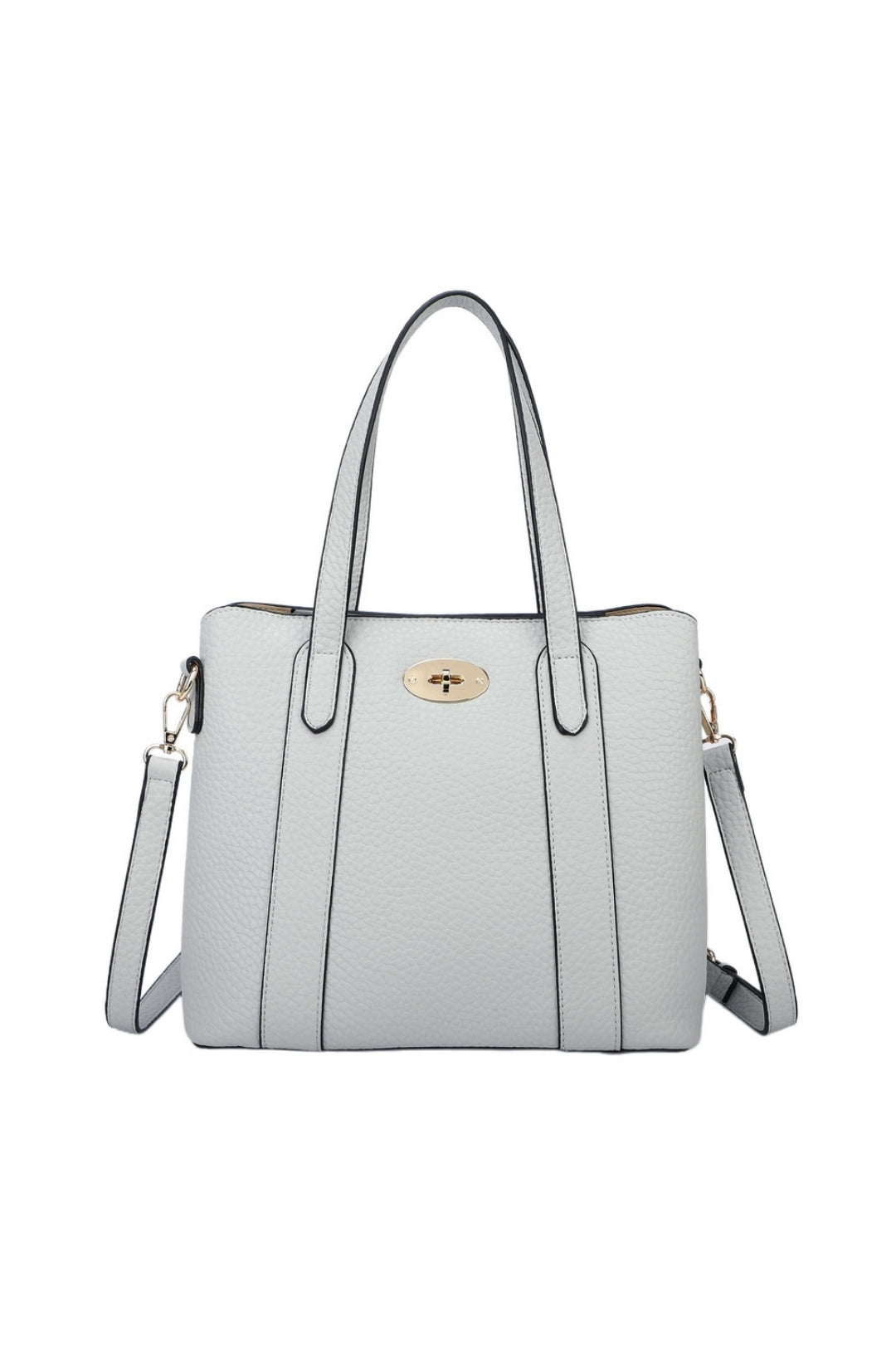 Evoline PU Leather Top Handle HandBag With Extra Removable Strap - RB250469