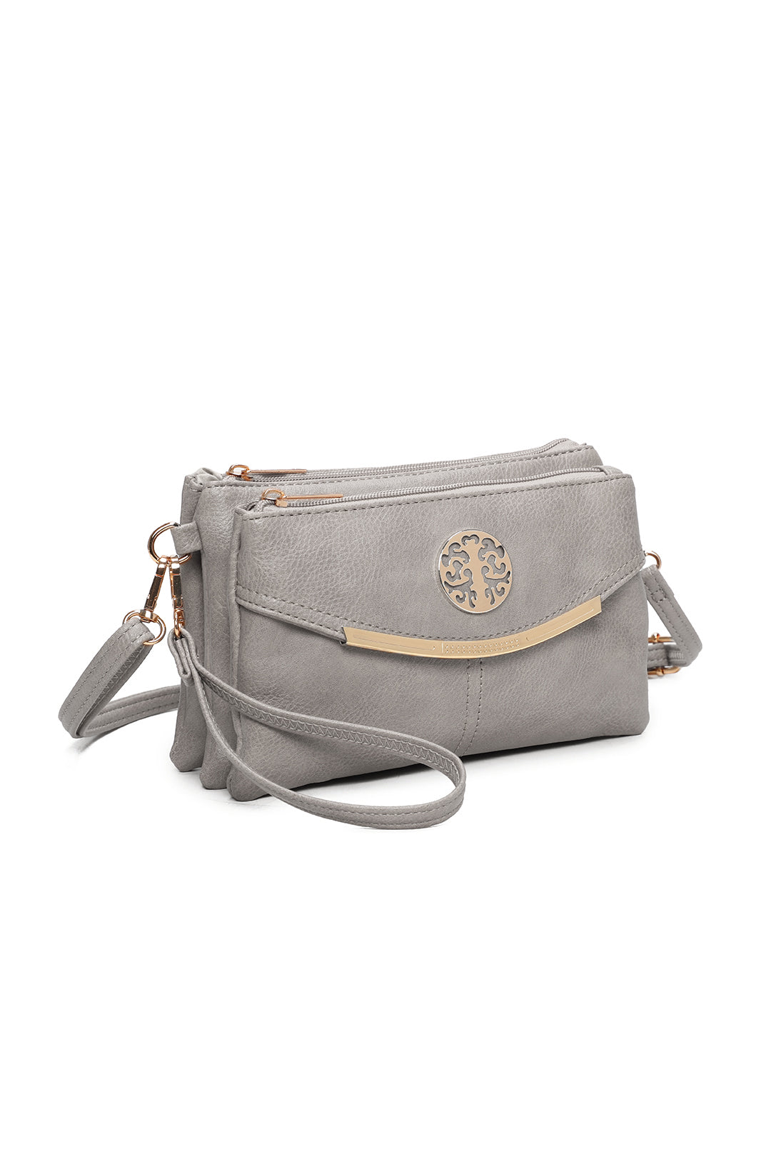 Noveau Triple Compartment Crossbody Bag - RB15111
