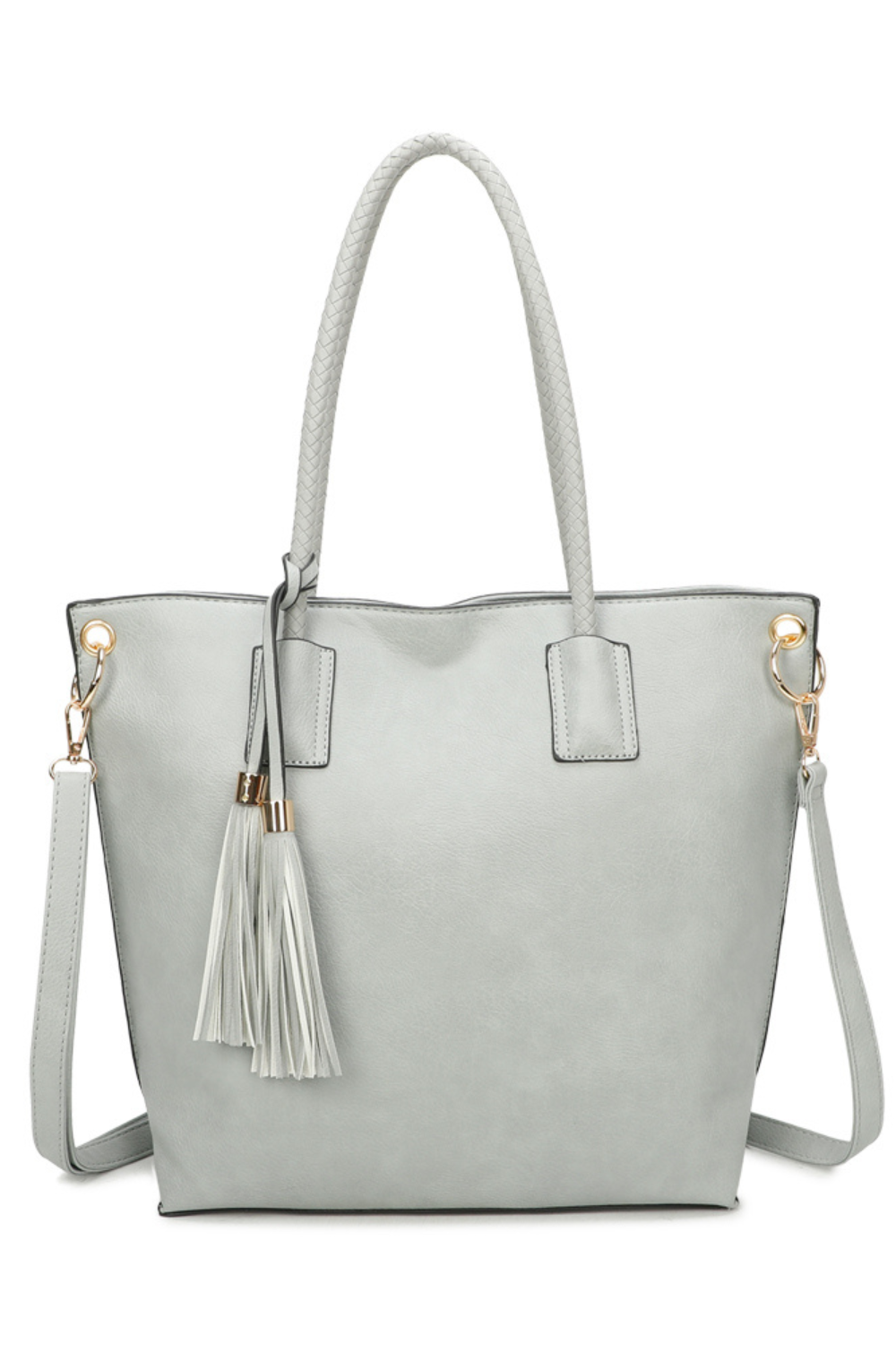 quicker women shoulder bag pearl grey