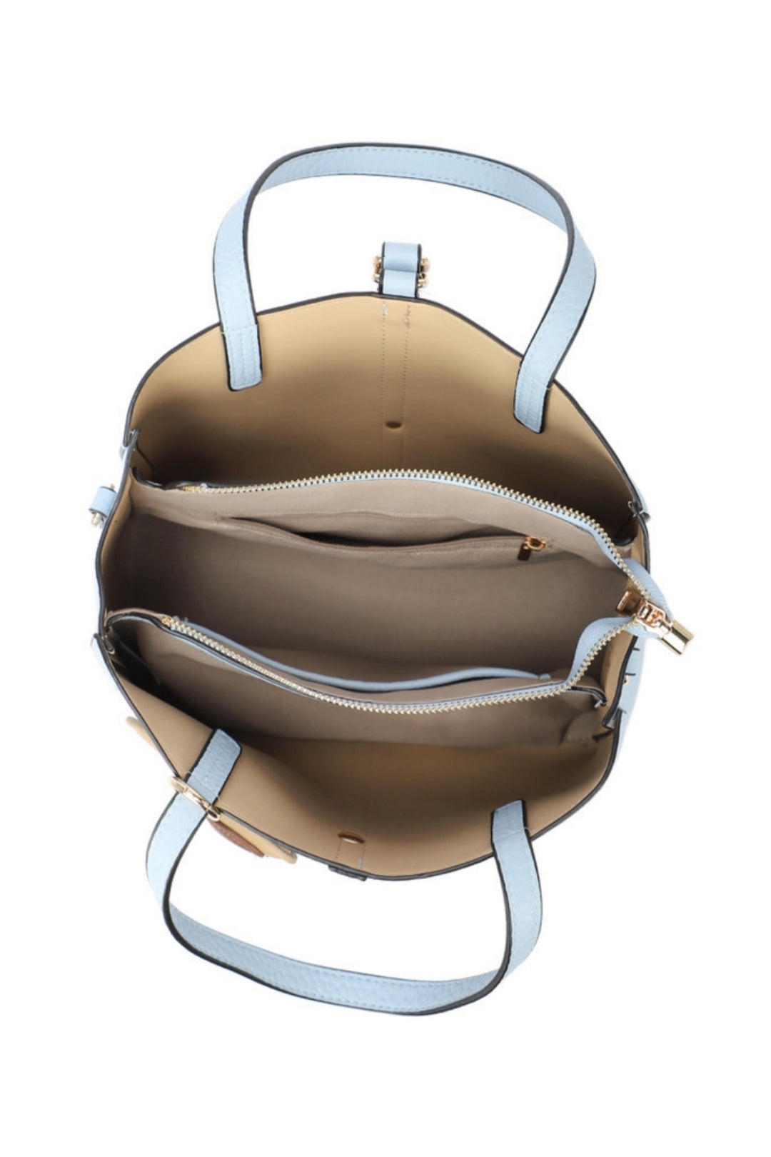 Bella PU Leather Triple Compartment HandBag With A Dog Charm - RB250468