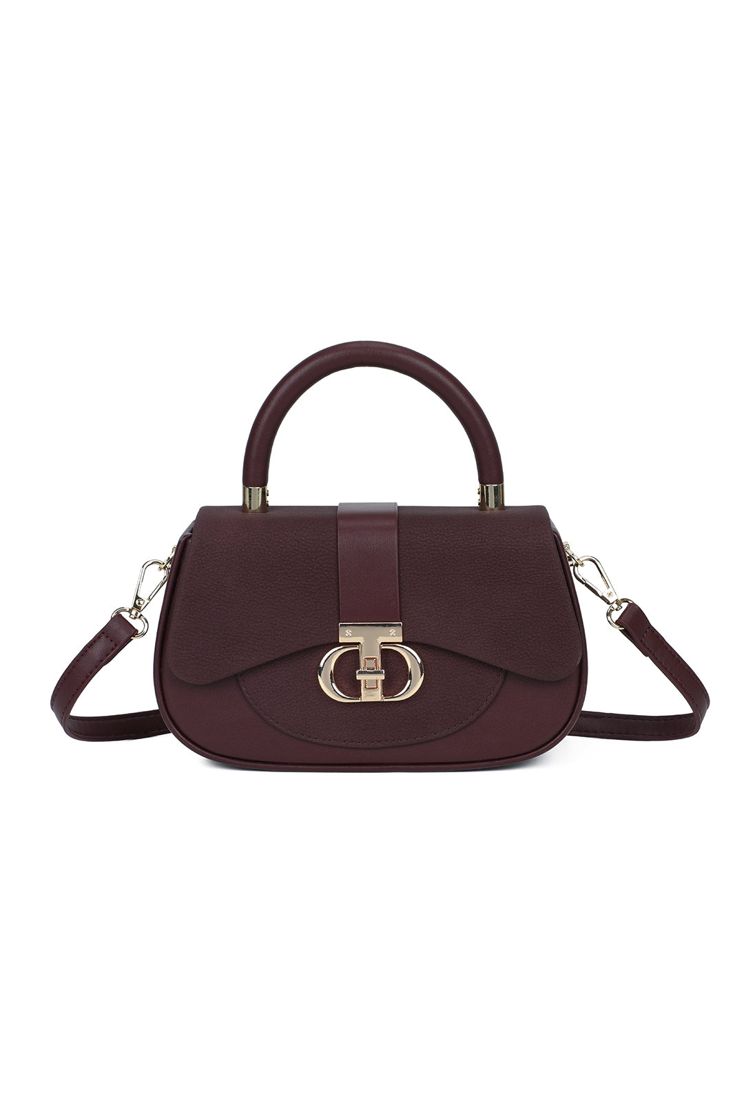 Opaline PU Leather Top Handle Crossbody Bag - RY260538