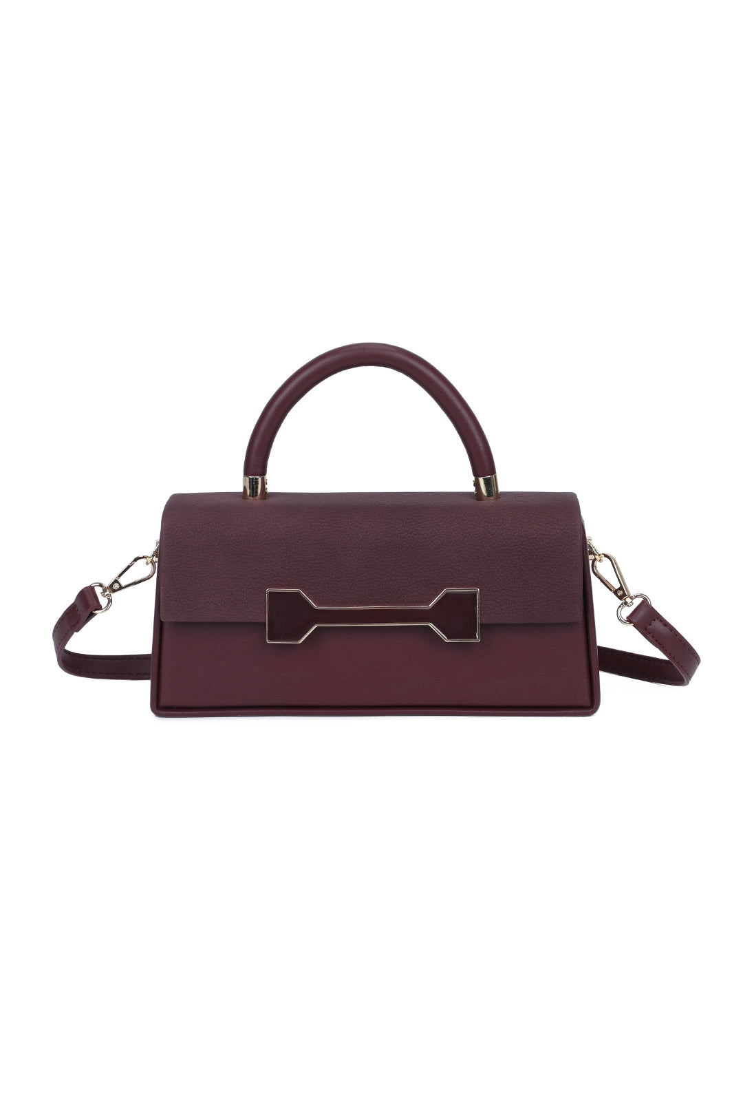 Delphine PU Leathe Top Handle Crossbody Bag - RY260537