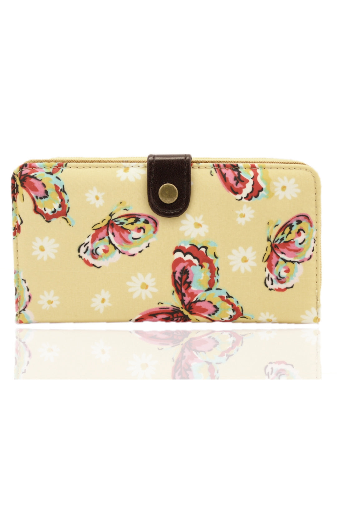 Daisy Butterfly Floral Waterproof Long Purse - K2 - DB