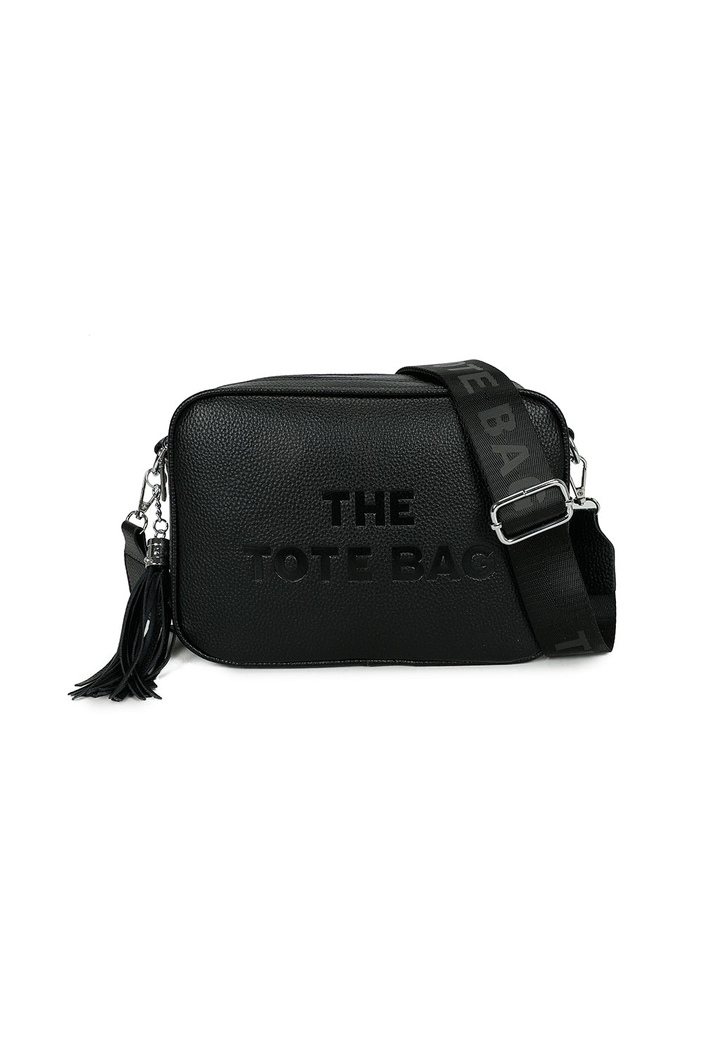 Korrae PU Leather Tassel Strap Crossbody Tote Bag - RB241035