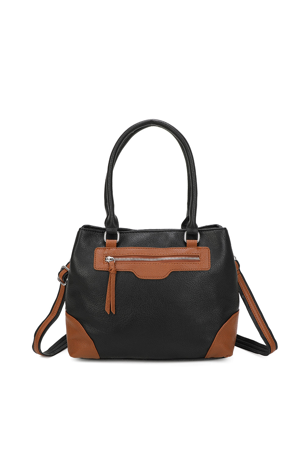 Olivette PU Leather 2 Compartments Multi Pocket Practical Hobo Bag - RW250559