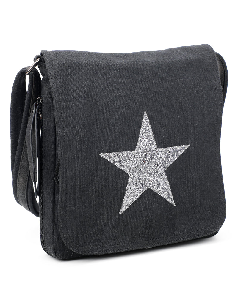 Star Flap Medium Size Crossbody Messenger Bag