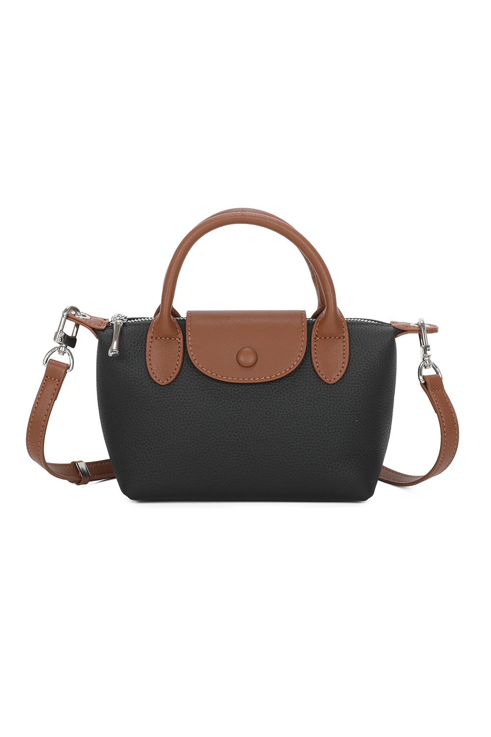 Ria Leather Mini Shoulder Top Handle Bag