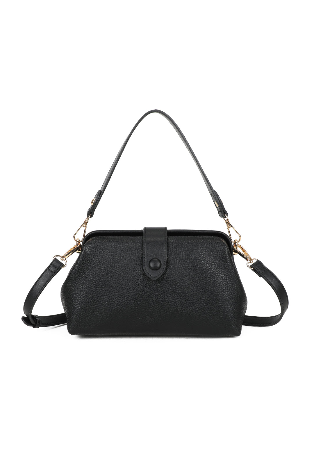 Elira PU Leather Top Handle Crossbody Vanity Hobo Bag - RJ221033