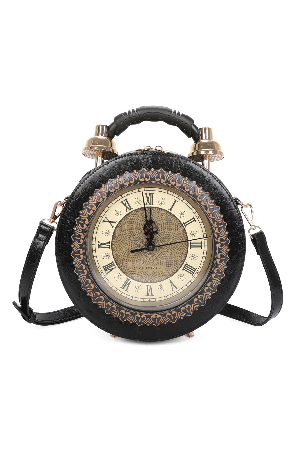 Clock PU Shoulder bag