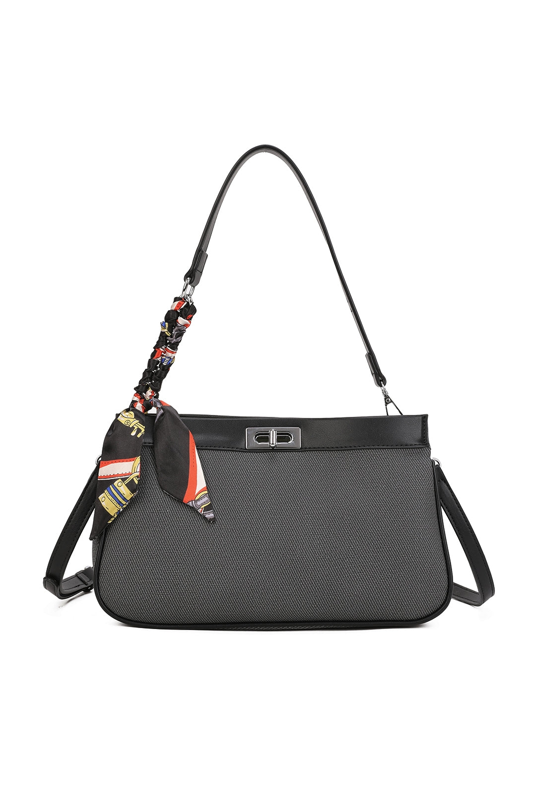 Caspian Dual Compartment Shoulder Bag With A Lock - RB250952