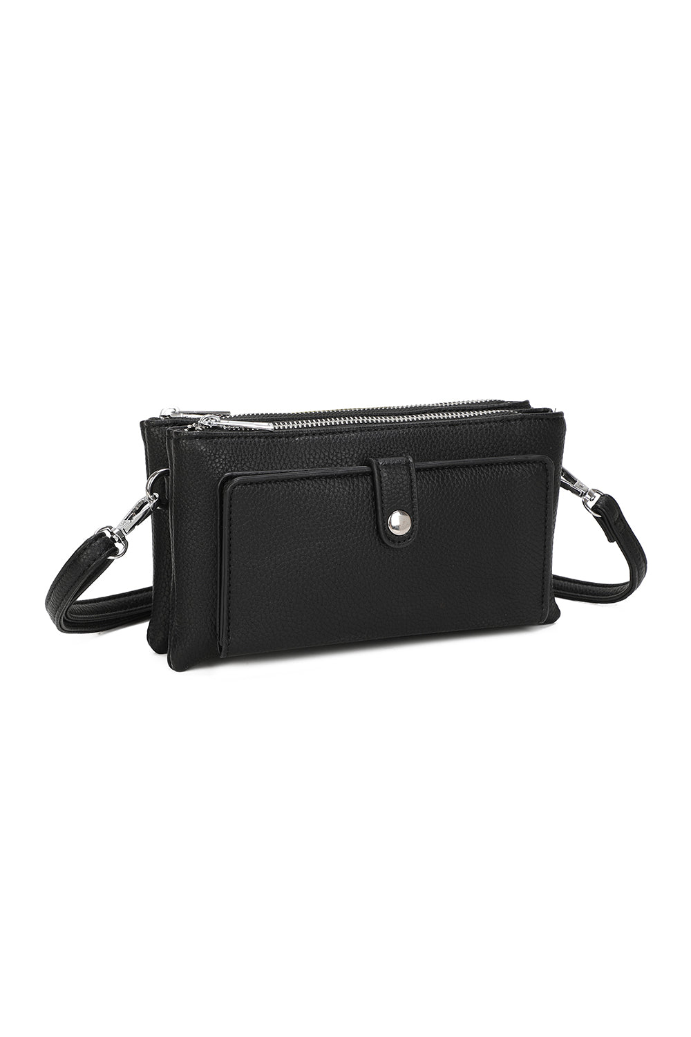 Evia PU Leather Double Compartment Crossbody Wallet Bag - RM250501