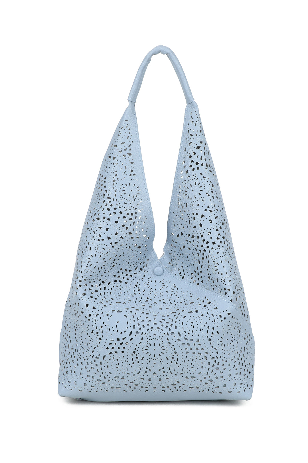 Elowen 2in1 Laser Hollowing PU Leather Tassel Large Hobo Shoulder Bag - RW250905