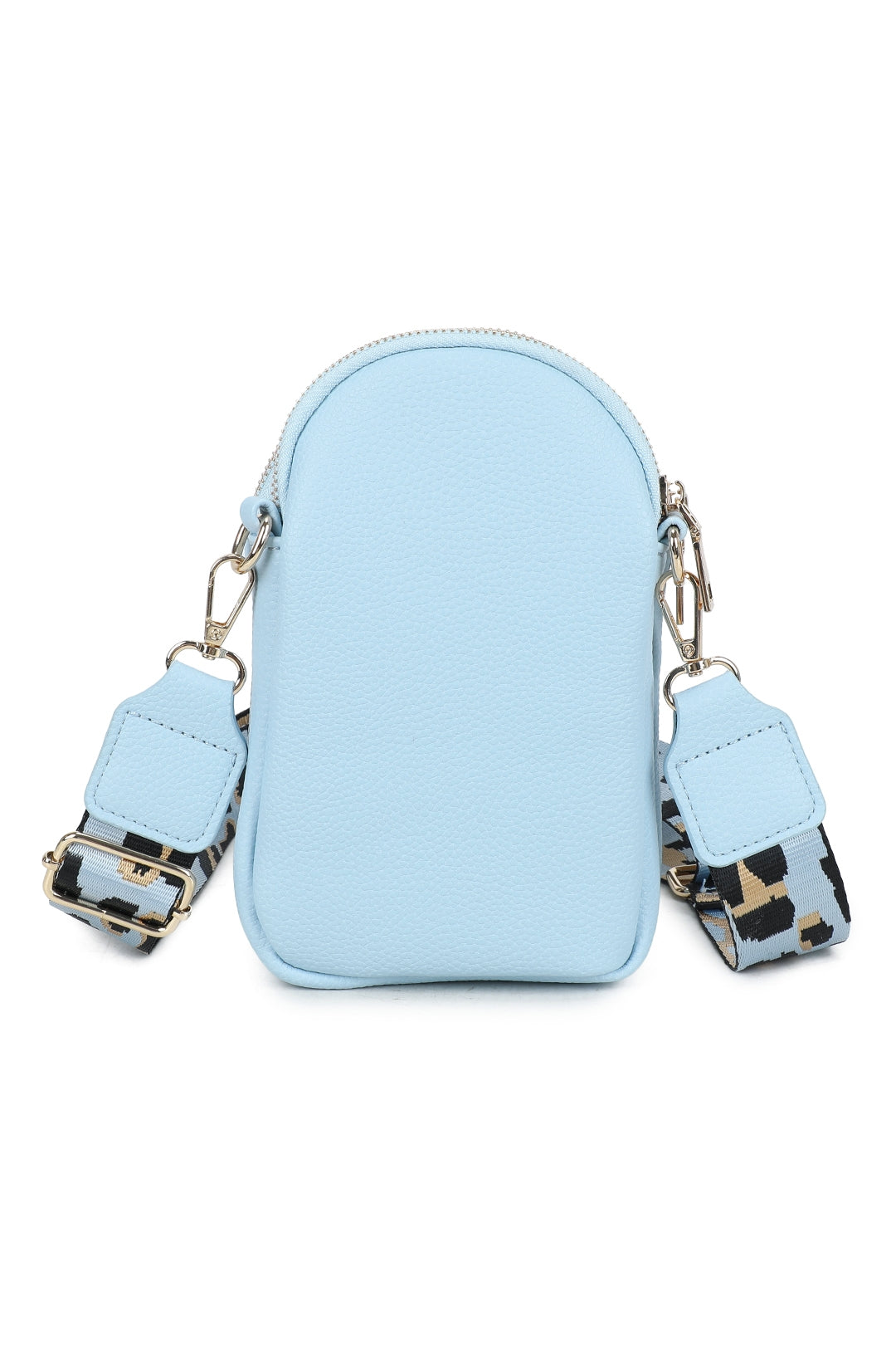 Gabby Bee Badge Triple Pockets Crossbody Phone Bag with Canvas Strap - RB230921