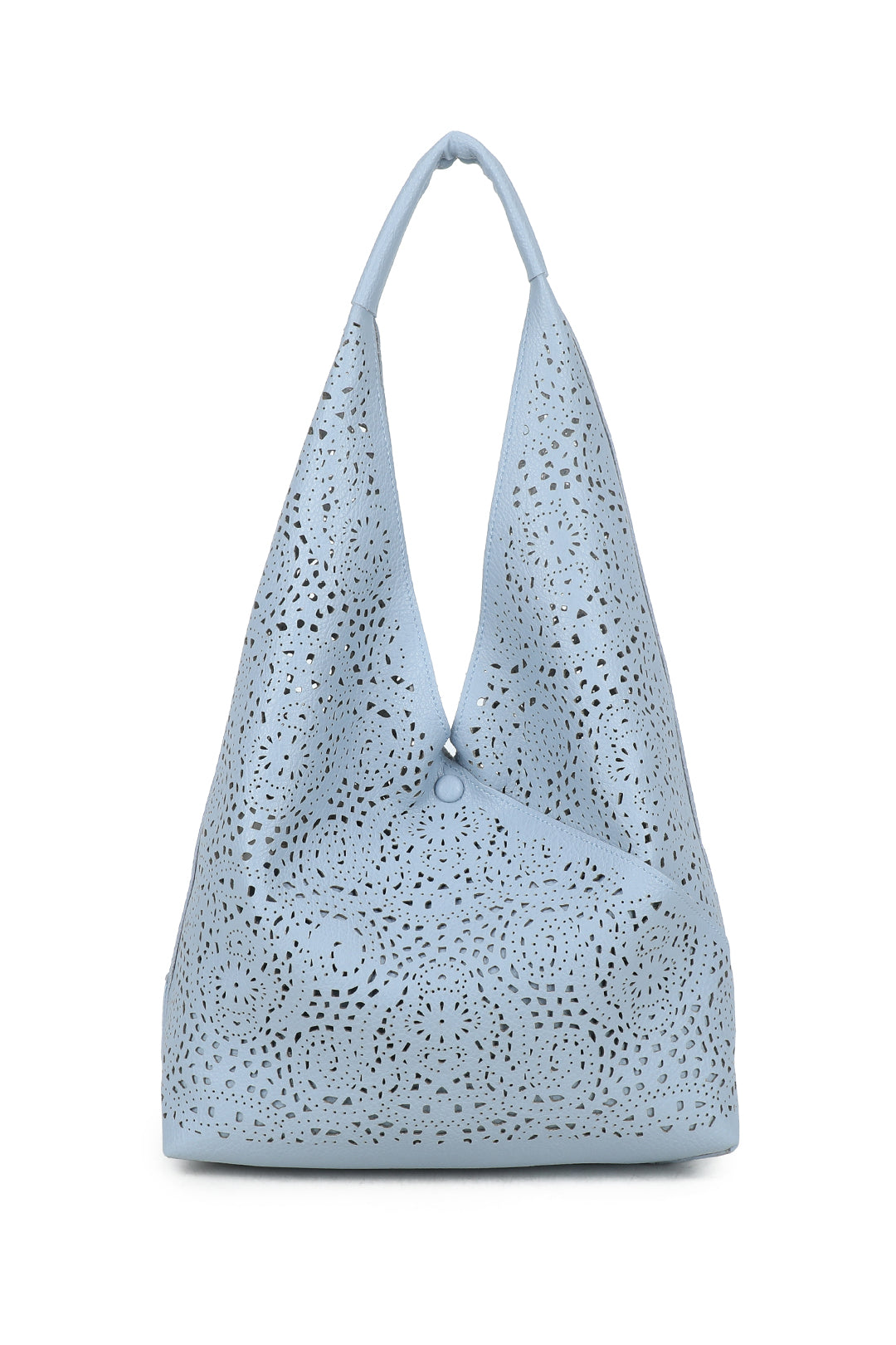 Elowen 2in1 Laser Hollowing PU Leather Tassel Large Hobo Shoulder Bag - RW250905