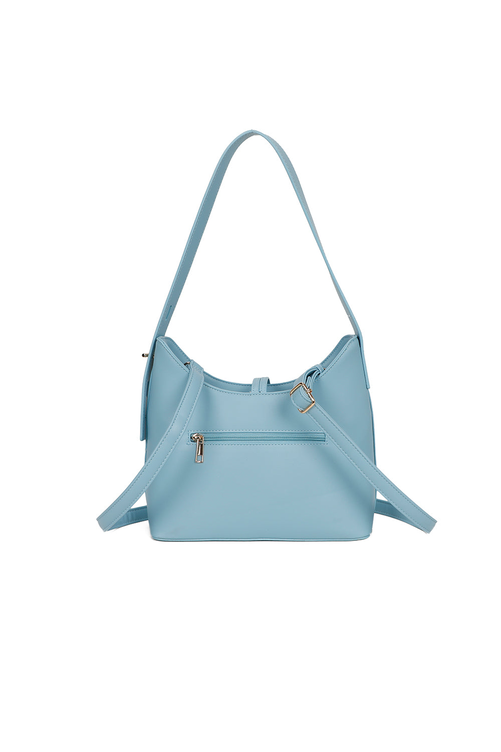 Halo Charm PU Leather Shoulder/Hobo Bag with Extendable Shoulder Straps and Extra-long Straps - RJ241076