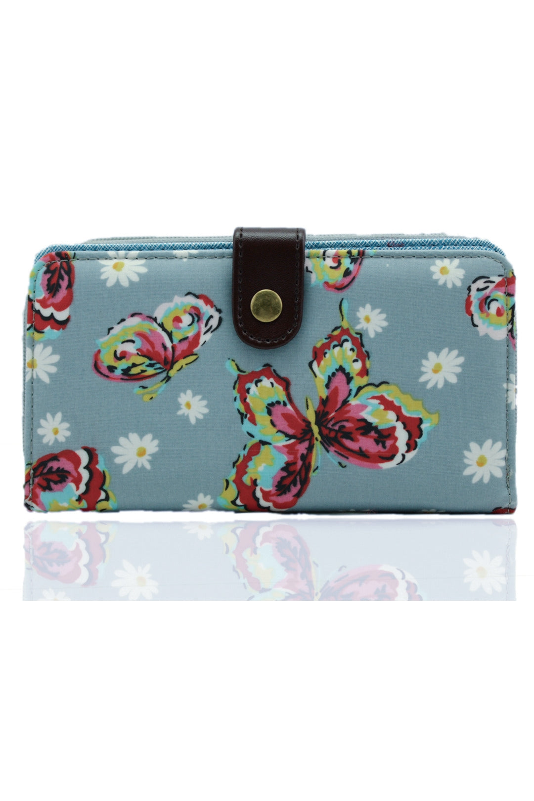 Daisy Butterfly Floral Waterproof Long Purse - K2 - DB