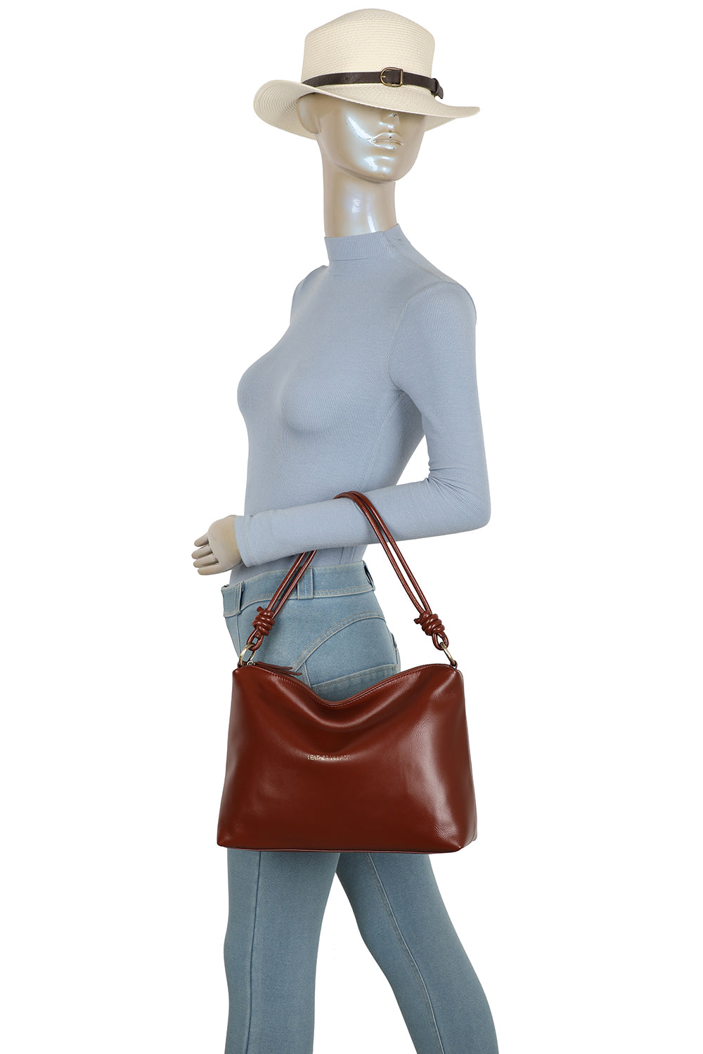 Willow Real Leather Hobo Shoulder Bag - VL2502
