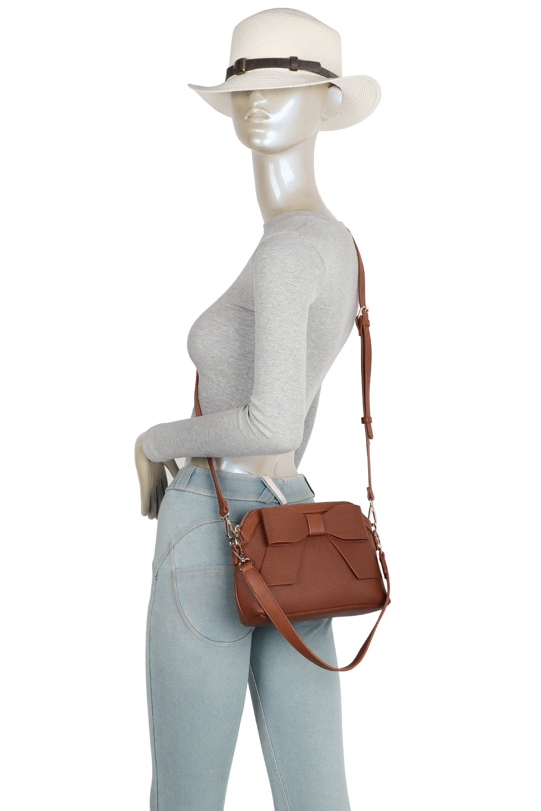 Bella Big Bow Detail Crossbody Shoulder Bags - RJ260543
