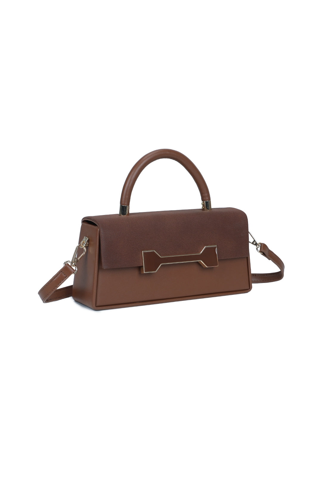 Delphine PU Leathe Top Handle Crossbody Bag - RY260537