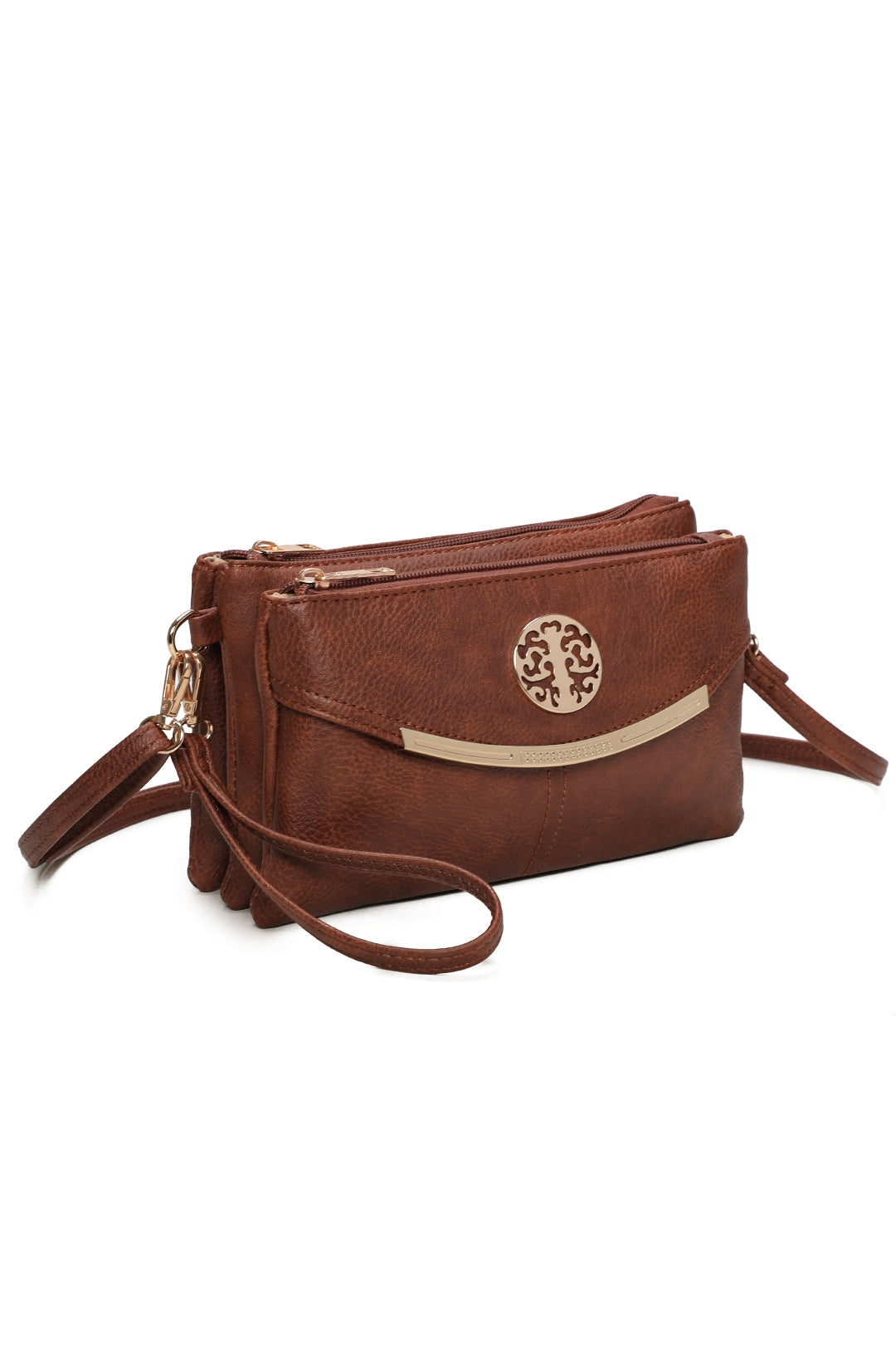 Noveau Triple Compartment Crossbody Bag - RB15111