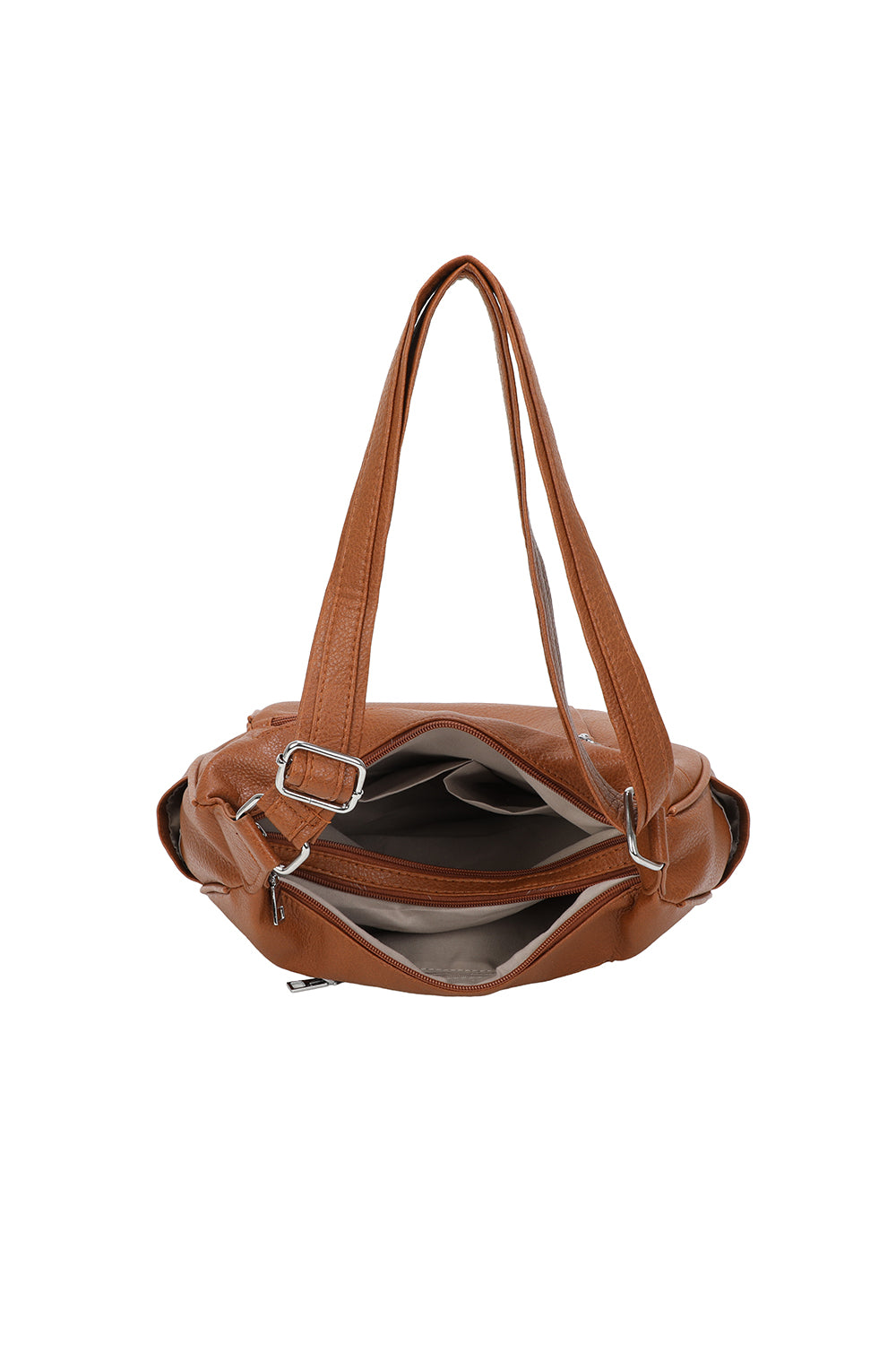 Orrin Strap Adjustable PU Leather Multi Pocket Practical Crossbody Bag - RW25058