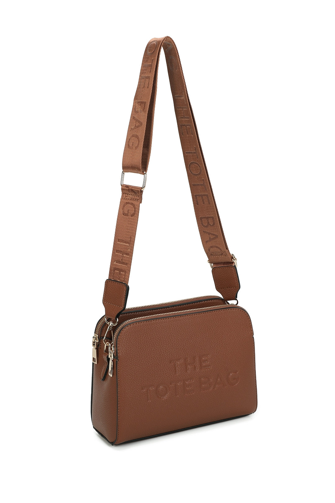 Verity Three Zipped Sections Triple Compartments Crossbody Tote Bag - RM230417