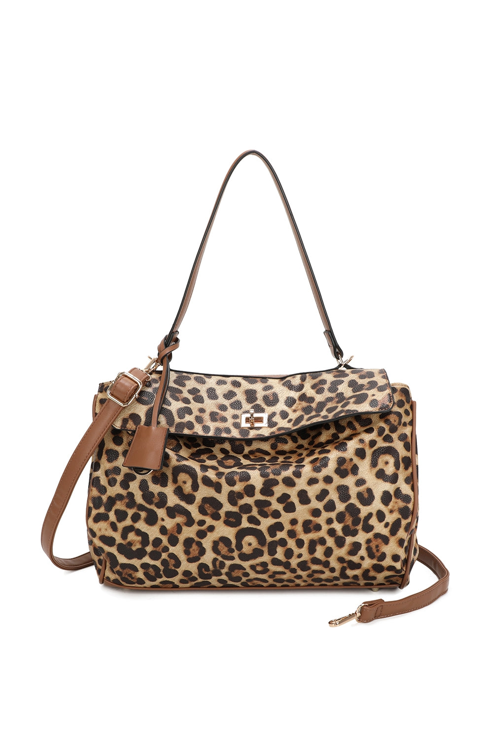 Marbella Leopard Print Shoulder Bag With Extra Removable Strap - RB250466