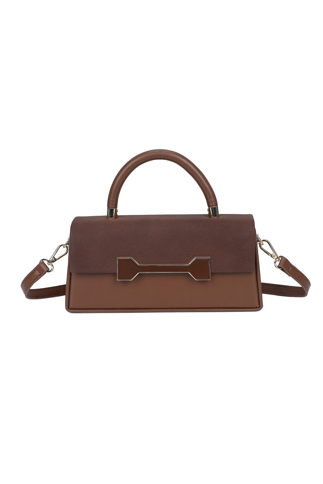 Delphine PU Leathe Top Handle Crossbody Bag - RY260537