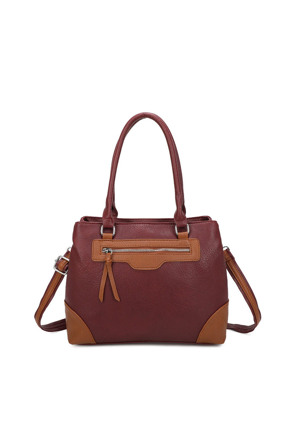 Olivette PU Leather 2 Compartments Multi Pocket Practical Hobo Bag - RW250559