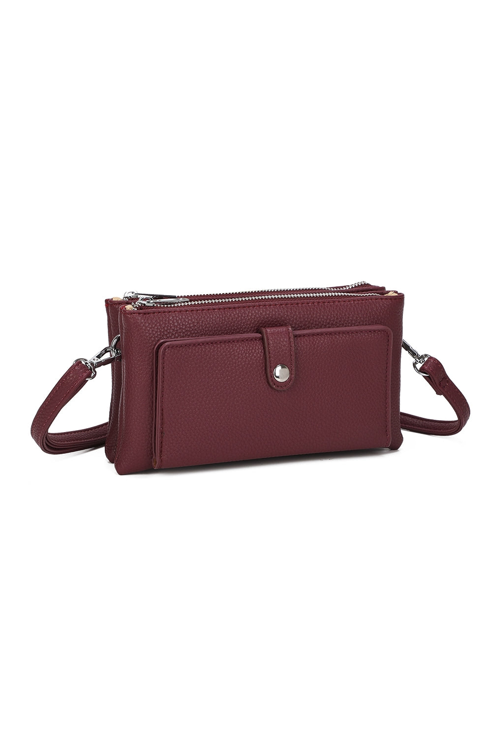 Evia PU Leather Double Compartment Crossbody Wallet Bag - RM250501