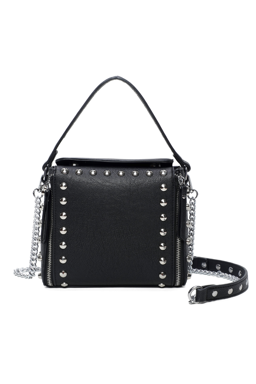 Studded Chain Strap Shoulder Bag