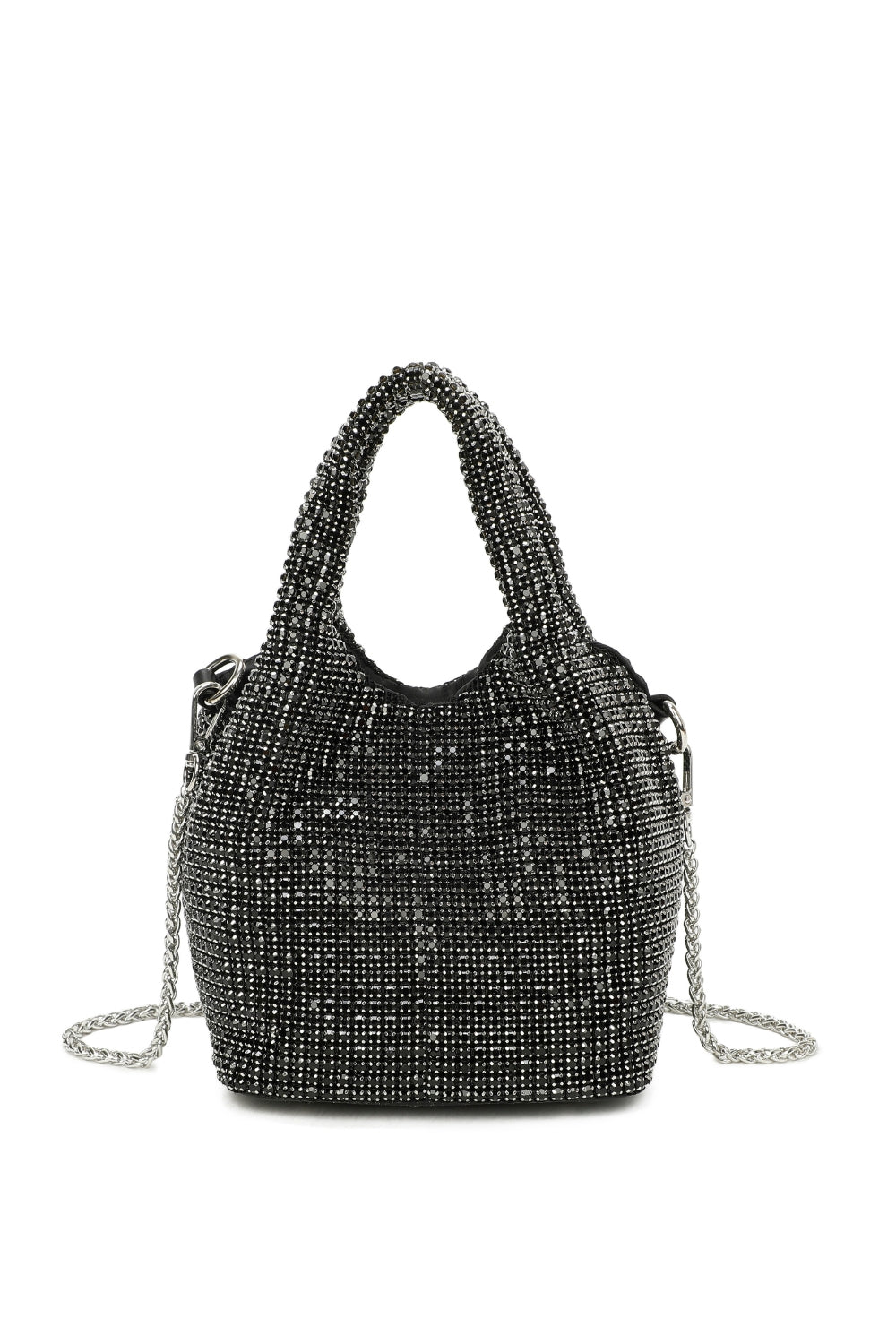 Dalu Diamond Embellished Bucket Evening Bag